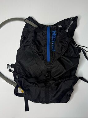 Marmot Kompressor Hydration Day Backpack Black Blue Lightweight Packable Hiking